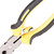 Flat Nose Plier Steel PVC Anti Slip Ergonomic Handle Rustproof Multifunctional Combination Plier for Repair 8in