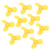 10Pcs Toy Propeller ABS Plastic 3 Blades Fan DIY Toy Model Accessories Yellow 743Y2A