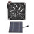 Solar Exhaust Fan Efficient Heat Dissipation Ventilation 50W Solar Panel Fan Kit 5‑12V