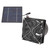 Solar Exhaust Fan Efficient Heat Dissipation Ventilation 50W Solar Panel Fan Kit 5‑12V