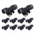 10pcs Pneumatic Tube Fitting Durable PVC External Thread Connection Accessories for Automation Equipment4-M3C