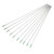 10Pcs Pure Tungsten Electrodes WP Green Tip for AC Tig Welding  2.4*150mm