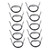10Pcs Temperature Sensor Probe NTC Thermistor Temp Transducer 5x25mm Cylindrical Head 500mm15K B3950