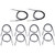 10Pcs Temperature Sensor Probe NTC Thermistor Temp Transducer 5x25mm Cylindrical Head 500mm15K B3950