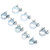 135PCS Zinc Plated Mini Fuel Hose Clamps Line Tube Pipe Clips 8-18mm