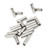 20Pcs M5 Female Thread Coupling Nut Stainless Steel Wear Proof Maintenance Coupling Nut Kit