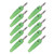 10pcs/set 4mm Banana Plug Socket Terminal Connector for Welding Machinery Charging GeneratorsGreen