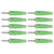 10pcs/set 4mm Banana Plug Socket Terminal Connector for Welding Machinery Charging GeneratorsGreen