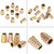 10Pcs M10*25mm Zinc Alloy Hex Drive Head Furniture Nuts Threaded for Wood Insert