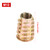 10Pcs M10*25mm Zinc Alloy Hex Drive Head Furniture Nuts Threaded for Wood Insert