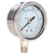 Vacuum Pressure Gauge Test Meter 1/4in NPT Dual Scale Stainless Steel for Water Oil 0-1Mpa
