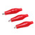 25.010 100PCS Electric Test Clip Single Handle Electrical Assortment Charging Clip Battery Charger Clamp for Power TestRed