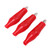 25.010 100PCS Electric Test Clip Single Handle Electrical Assortment Charging Clip Battery Charger Clamp for Power TestRed