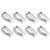 50Pcs Wire Rope Thimble Stainless Steel Cable Rigging Tools for Shipbuilding Industry(M5（5mm） )