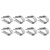 50Pcs Wire Rope Thimble Stainless Steel Cable Rigging Tools for Shipbuilding Industry(M5（5mm） )