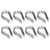 50Pcs Wire Rope Thimble Stainless Steel Cable Rigging Tools for Shipbuilding Industry(M5（5mm） )
