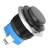 Metal Push Button Switch Waterproof Stainless Steel Self Reset Normally Open 16mm 220V(Black )