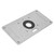 Aluminum Alloy Router Table Insert Plate With Ring For Woodworking 235mm x 120mm x 8mm