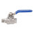 Full Port Ball Valve 3/8 Inch BSPT Male and Female Thread Pipe Fitting 16kg Stainless Steel Ball Valve