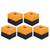 5Pcs Emergency Stop Box Control Switch Button Waterproof Junction Box Yellow 22mm BX1‑22
