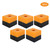 5Pcs Emergency Stop Box Control Switch Button Waterproof Junction Box Yellow 22mm BX1‑22