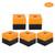 5Pcs Emergency Stop Box Control Switch Button Waterproof Junction Box Yellow 22mm BX1‑22