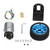 Encoder Motor Set CW CCW Shaft DC Gear Motors with Bracket Wheel for Balance Car DC12V530RPM
