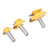 3PCS 1/2in Shank Router Bit 45 Degree Glue Joint Lock Miter Woodworking Milling Cutter Kit