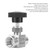 Stainless Steel BSPP Female Thread Straight Needle Valve for Water Gas Oil Transmission(Type C)