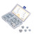 105Pcs T Nut Tee Nuts M4‑M10 Galvanized Carbon Steel Assortment Set Kit for Maintenance