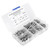 304 Stainless Steel Screws Cross Pan Head Screws with Hex Nuts Washers Screw Kit180pcs #8-32UNC