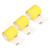3 Rolls Sandpaper Roll 40 Grit Abrasive Sheet Polishing Grinding Tool for Furniture Yellow