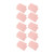 20Pcs A5 15 Holes Transverse Type PP Loose Leaf Cover Detachable Waterproof Comfortable Handle Feeling for Office Blush Pink