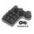 9 Key Mini Keypad with 3 Control Knobs Customizable Red Switch RGB LED USB C Connection Wired Mechanical Keypad