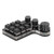 9 Key Mini Keypad with 3 Control Knobs Customizable Red Switch RGB LED USB C Connection Wired Mechanical Keypad