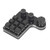 9 Key Mini Keypad with 3 Control Knobs Customizable Red Switch RGB LED USB C Connection Wired Mechanical Keypad
