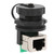2 Pcs RJ45 Adapter RJ45-90° Post Board Double Socket Outdoor Waterproof Ethernet Coupler