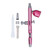 Airbrush Gun Pink 0.3mm Diameter Nozzles Portable Air Brush Painting Gun for Nail Art