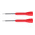 2Pcs Test Probe Insulation Protection Simple Operation 1mm Multimeter Needle Piercing Probe 600V 10ARed