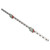 1pc 500mm MGN12 Miniature Linear Rail Guide Rail 12mm Width   2pcs MGN12B Slide Blocks