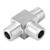 Stainless Steel Pipe Connector 3 Way BSPT Male Thread Hose Pipe Fitting ConnectorBSPT 1/2in