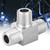 Stainless Steel Pipe Connector 3 Way BSPT Male Thread Hose Pipe Fitting ConnectorBSPT 1/2in