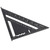 7 Inch Metric Aluminum Alloy Black Oxidation Roofing Triangle Angle Protractor  (Metric )