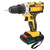 Lithium Electric Drill Rechargeable Cordless Handheld Household Power Screwdriver AC100‑240VEU Plug