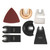 16Pcs Mix Oscillating Saw Blade Sandpaper Trimming Machine Accessories Woodworking Tool