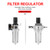 Rc1/4" Air Compressor Moisture Water Trap Filter Regulator with Mount Connection