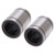 2Pcs Linear Ball Bearings Steel Low Noise High Speed Cylinder Linear Bearings for 3D Printers and Engraving Machines