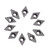 10Pcs/set CNC Carbide Tip Inserts Blade Cutter Lathe Turning Tool with Box DCGT070204-AK