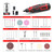 Rotary Tool 12V Cordless Multi Tool with 6 Variable Speed 5000-25000RPM 2.0Ah Battery Electric Grinder 74 Accessories for Cutting Sanding Carving Drilling Engraving Cleaning Sharpening DIY Projects Tool Box EU