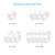 10 Rolls Waterproof Thermal Labels 0.6x1.1in/15x30mm Self-adhesive Label Stickers Support Thermal Print for 15P1 Label Printer DIY QR Code Price Tag Blank Supermarket Home Office School Mark Retails Labels 150PCS/Roll